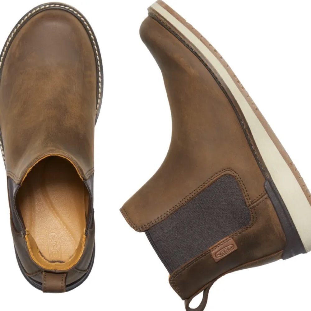 Brown Leather Chelsea Boots